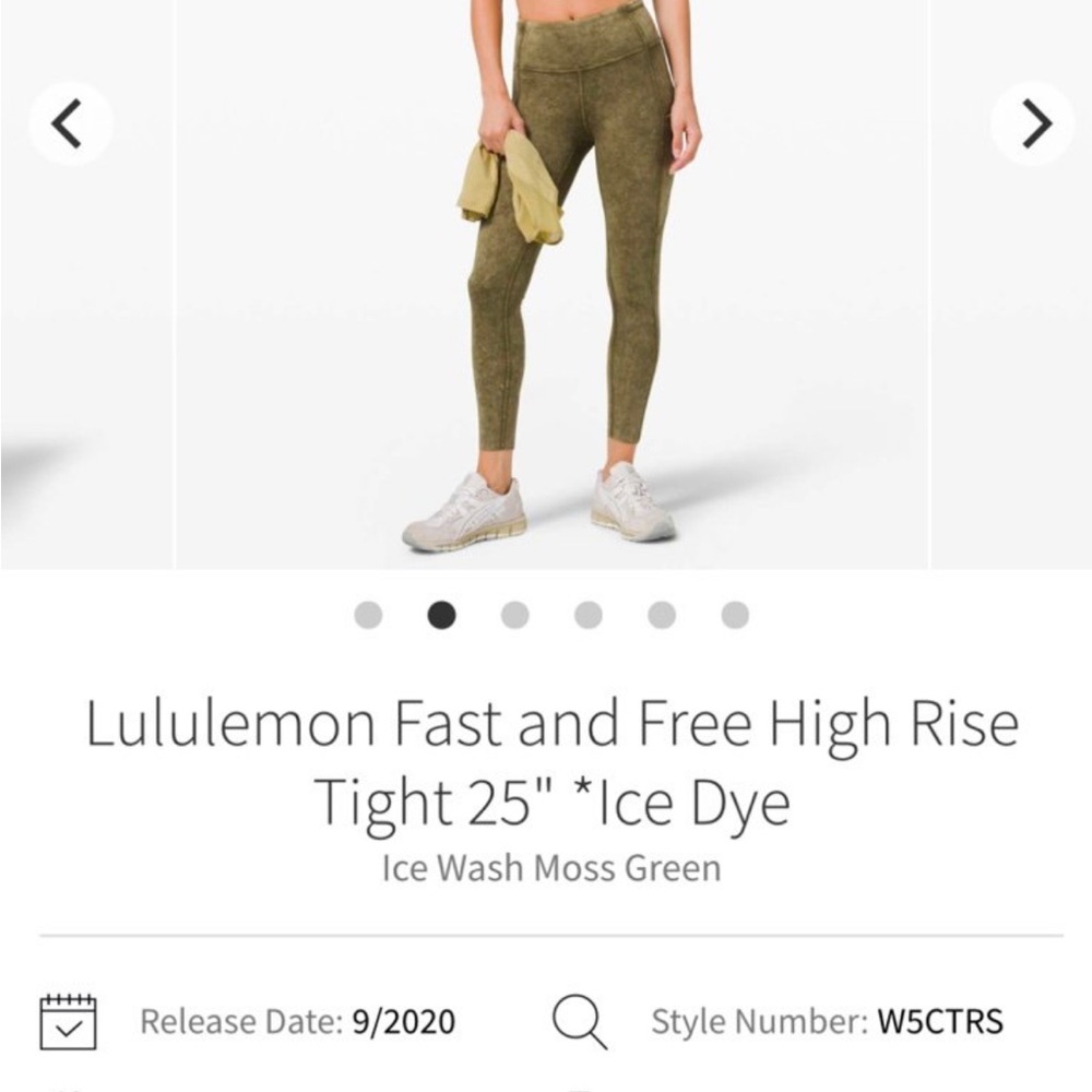 lululemon athletica Women's High Rise Tight 25" in Green
